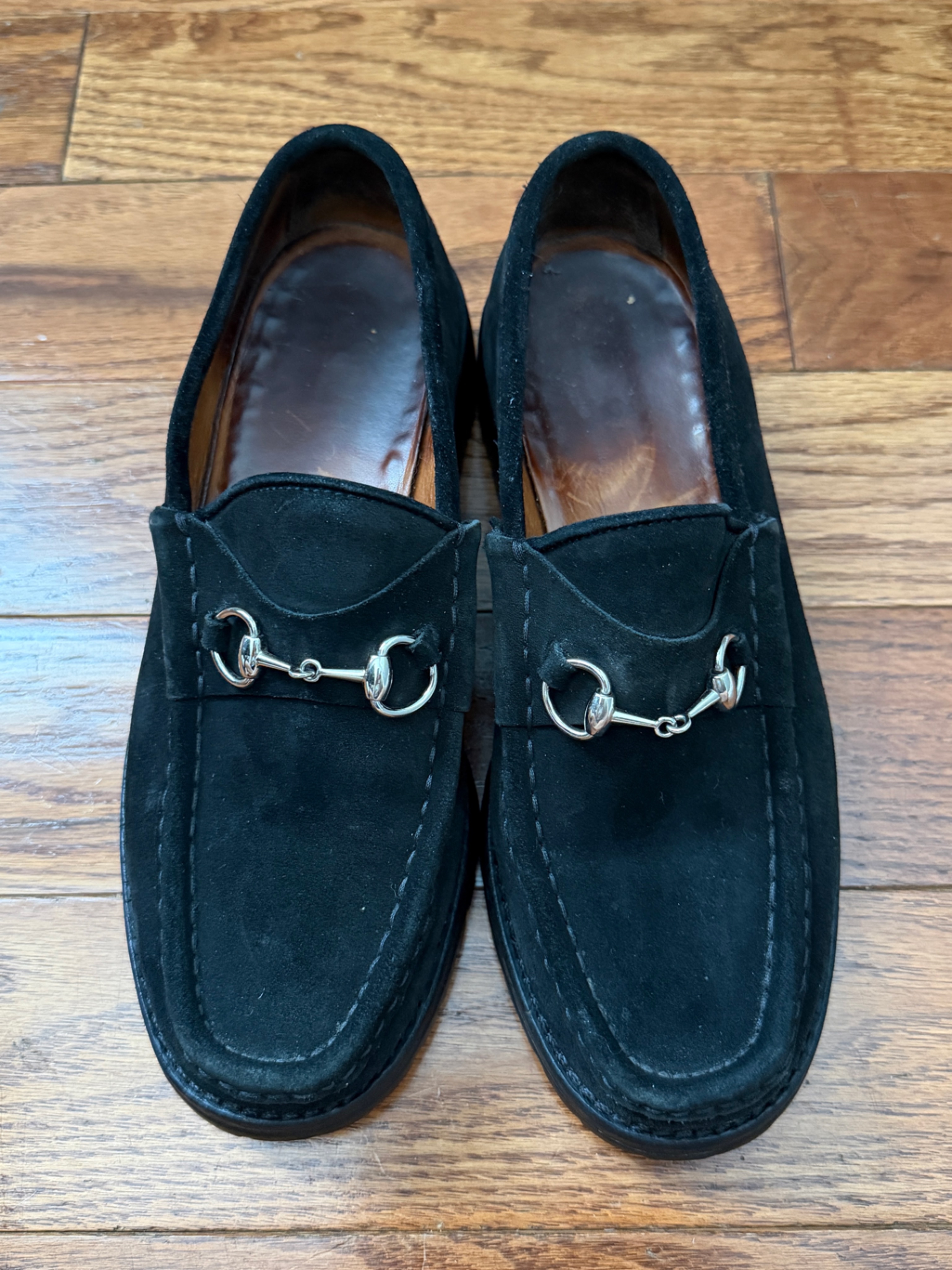 Vintage- Gucci Horsebit Black Suede Loafers Women’s Sz 7